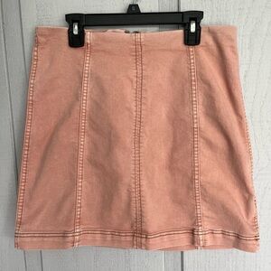 Free People We The Free Modern Femme
Denim Mini Skirt Dusty Peach Boho Size 12